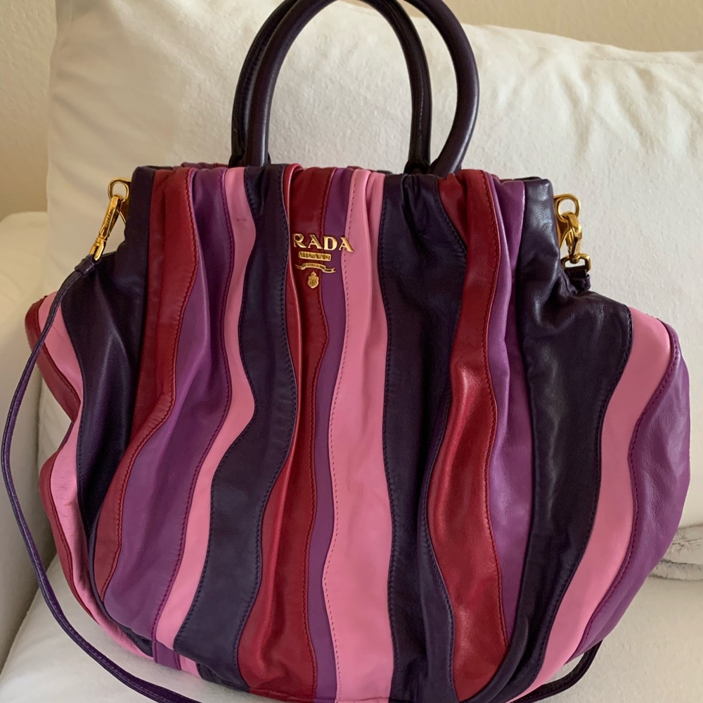 Prada Multicolor Leather Women's Bag